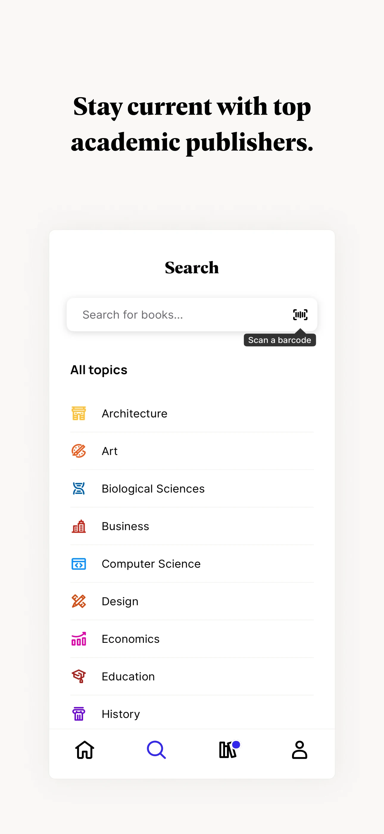 Perlego: Books & Textbooks screenshot